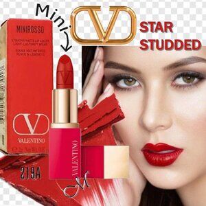 Valentino Minirosso Striking Matte Lip Color* ~ 219A Star Studded 0.07oz NIB